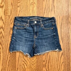 American Eagle Next Level Stretch Denim Shorts Dark Wash Size 2